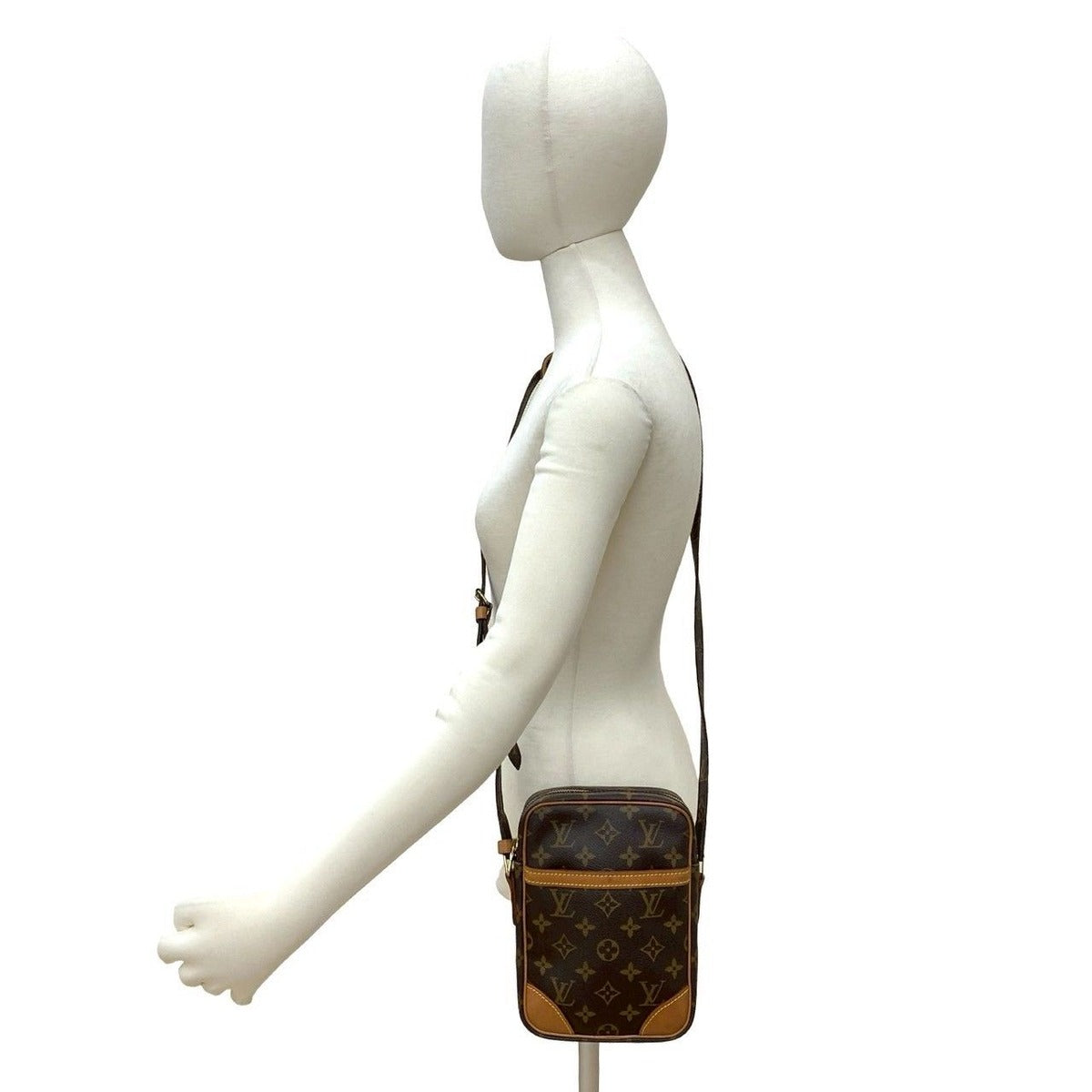 Louis Vuitton Vintage Danube Monogram Leather Shoulder Bag — view 2