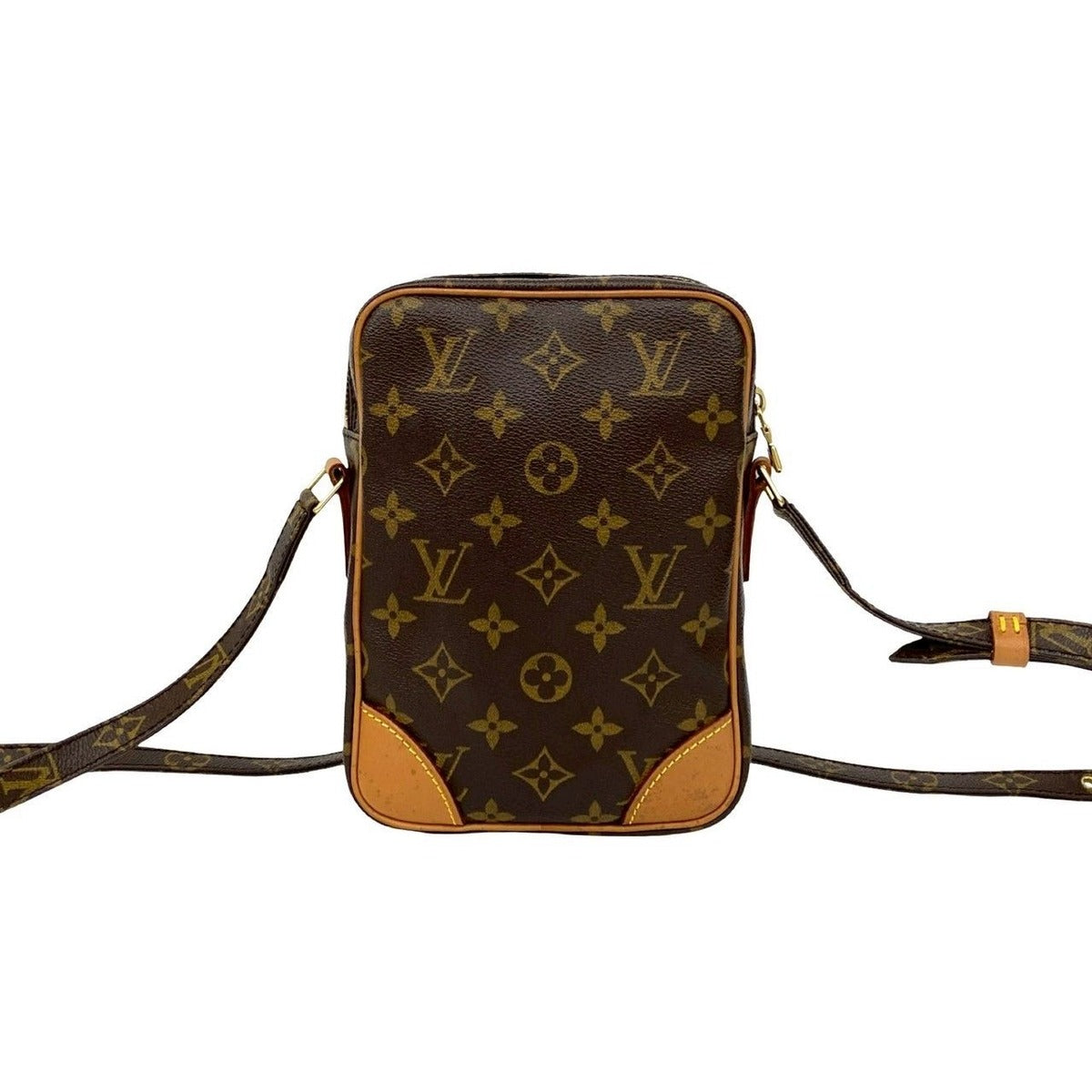 Louis Vuitton Vintage Danube Monogram Leather Shoulder Bag — view 3