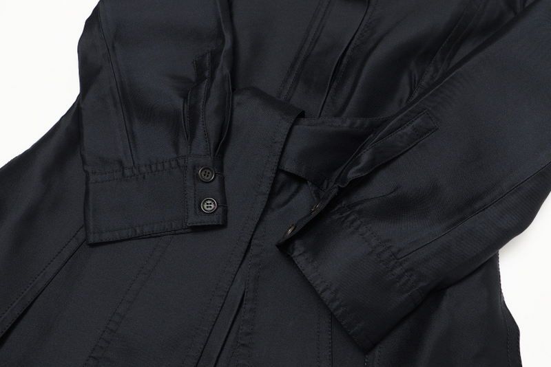 Celine Coat Size 38 All Silk Stencil Collar Coat Long Made In France 20240130