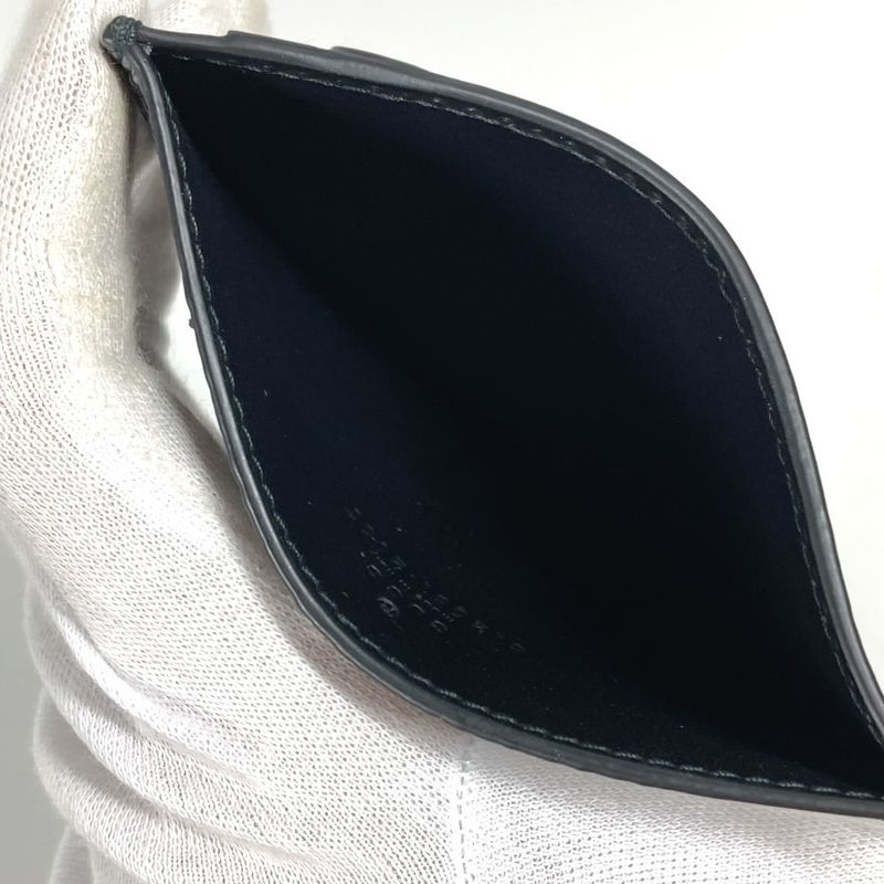 Gucci Card Case Aaece Card Case Logo Maxi GG 812681 Gray