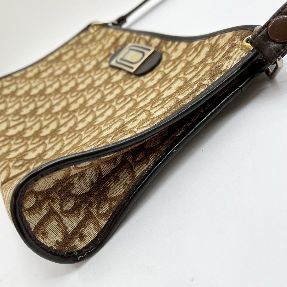 Christian Dior Christian Dior Handbag Shoulder Bag Logo Pattern Beige