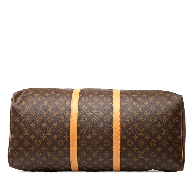 Louis Vuitton Monogram Keepall 60 Boston Bag Travel Bag M41422 Brown PVC
