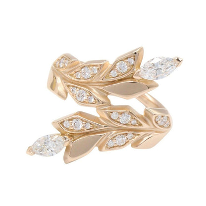 Tiffany & Co Ring Victoria Vine Bypass Diamond 18k Pink Gold — view 2