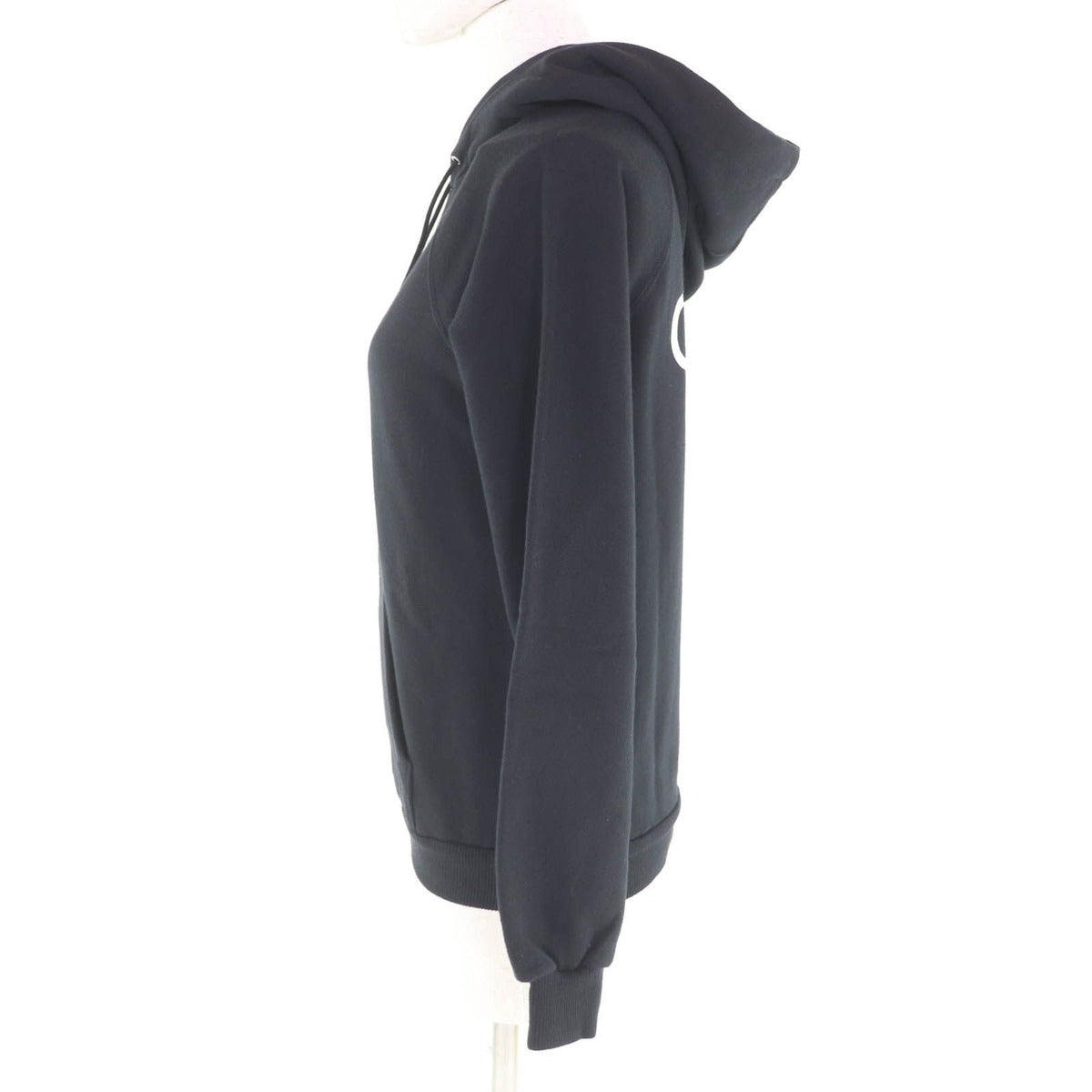 Celine Cotton Eddie Era Back Logo Pullover Hoodie Black Sweater — view 2