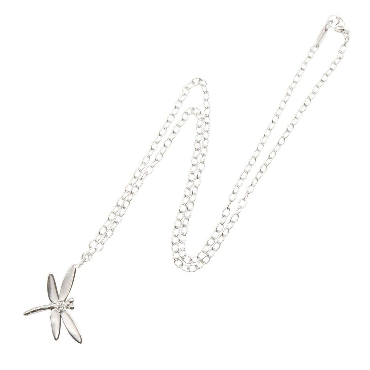 Tiffany & Co Necklace Diamond Dragonfly 43.5 cm 18k White Gold — view 2