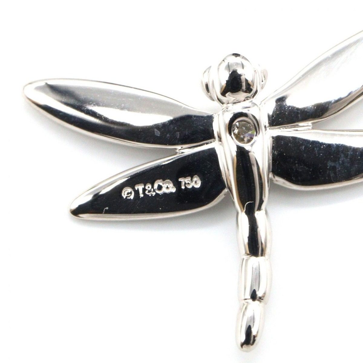 Tiffany & Co Necklace Diamond Dragonfly 43.5 cm 18k White Gold — view 5