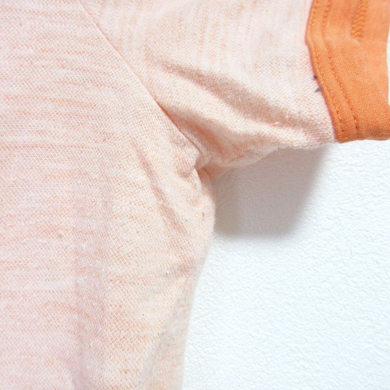 Good Louis Vuitton Print Short Sleeve T-Shirt Cut and Sewn Size S Orange Ladies