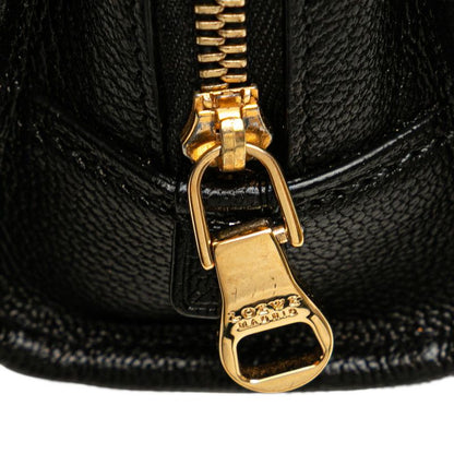 Loewe Anagram Amasona Micro Mini Handbag Shoulder Bag 2WAY Black Leather Women