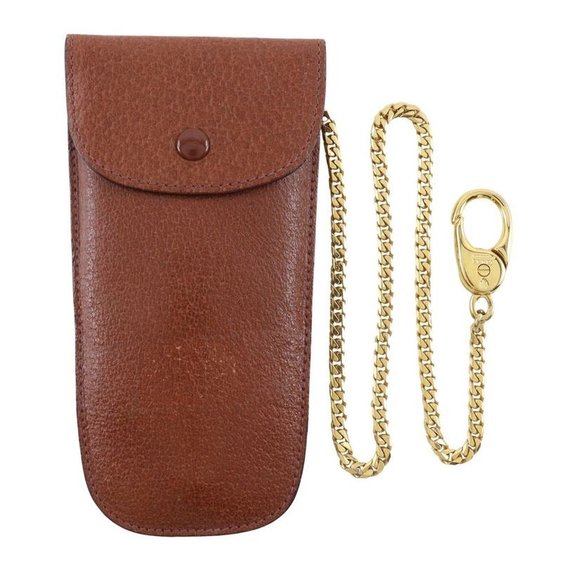 Gucci Vintage Leather Brown Key Case