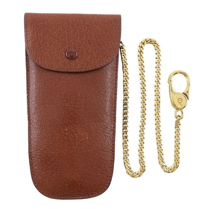 Gucci Vintage Leather Brown Key Case