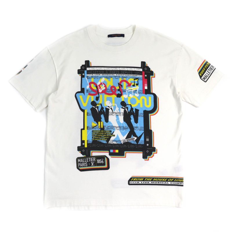 Louis Vuitton 23SS LV Jazz Flyer 100% Cotton Crew Neck Short Sleeve T-shirt