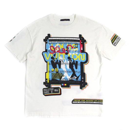 Louis Vuitton 23SS LV Jazz Flyer 100% Cotton Crew Neck Short Sleeve T-shirt