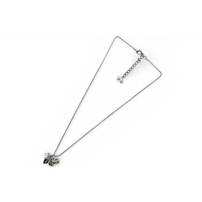 Christian Dior Necklace Heart Motif Logo Silver — view 4