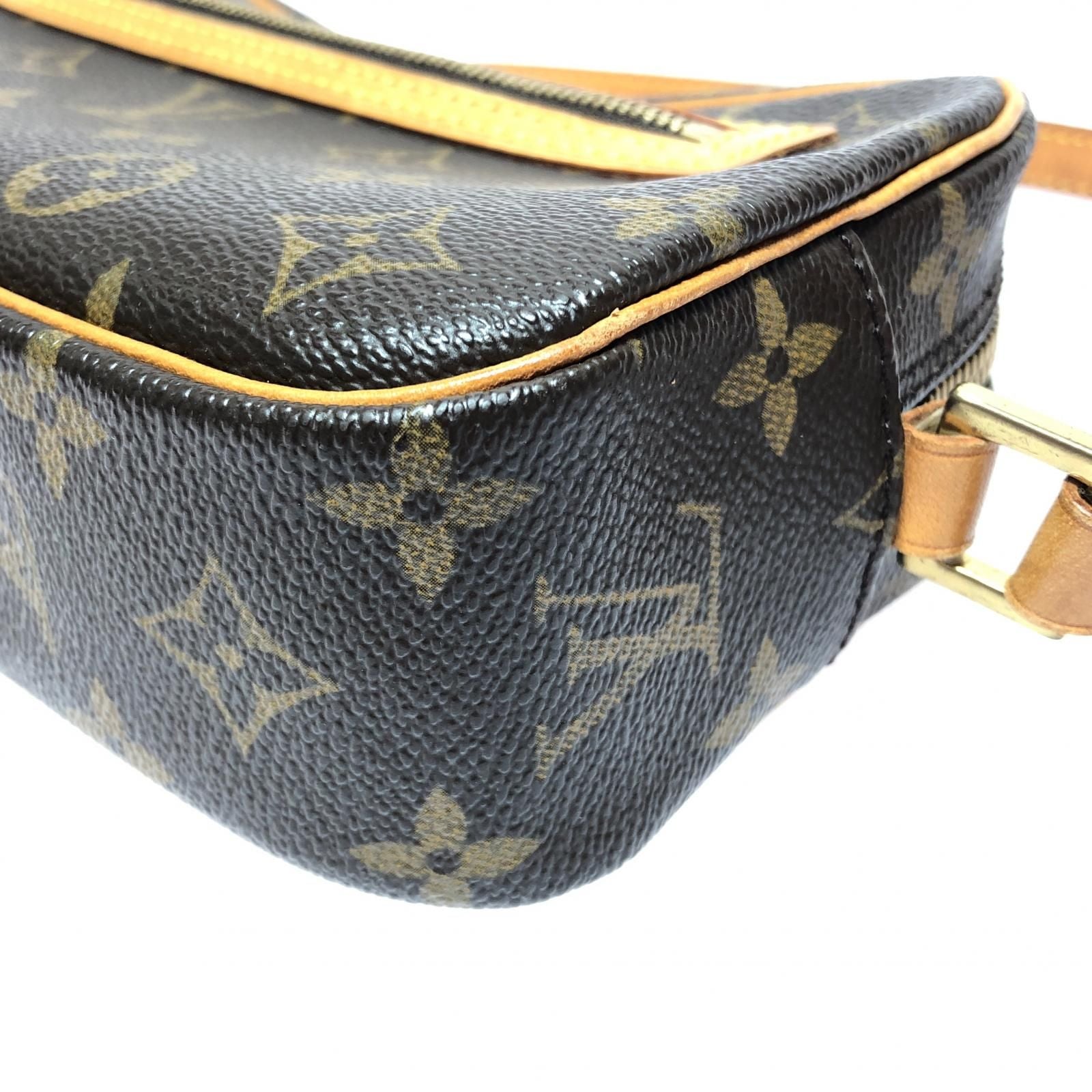 Louis Vuitton Women's Shoulder Bag Monogram Pochette Shite M51183 Brown