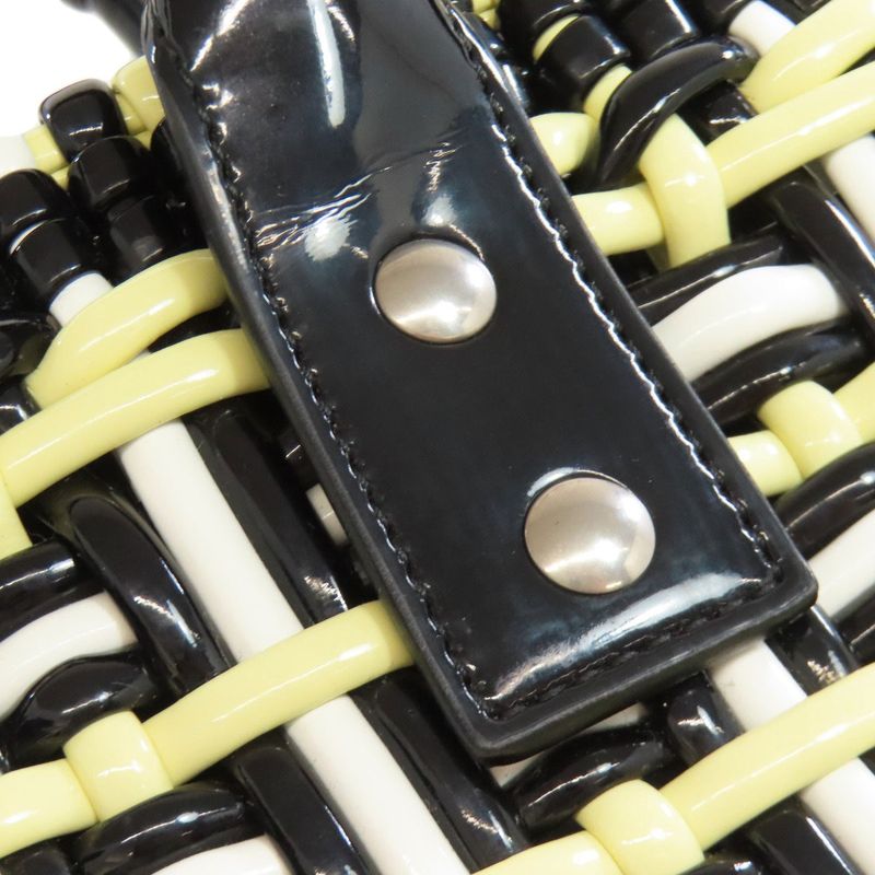 Balenciaga 671342 Bistro XS 2WAY Handbag Enamel Women