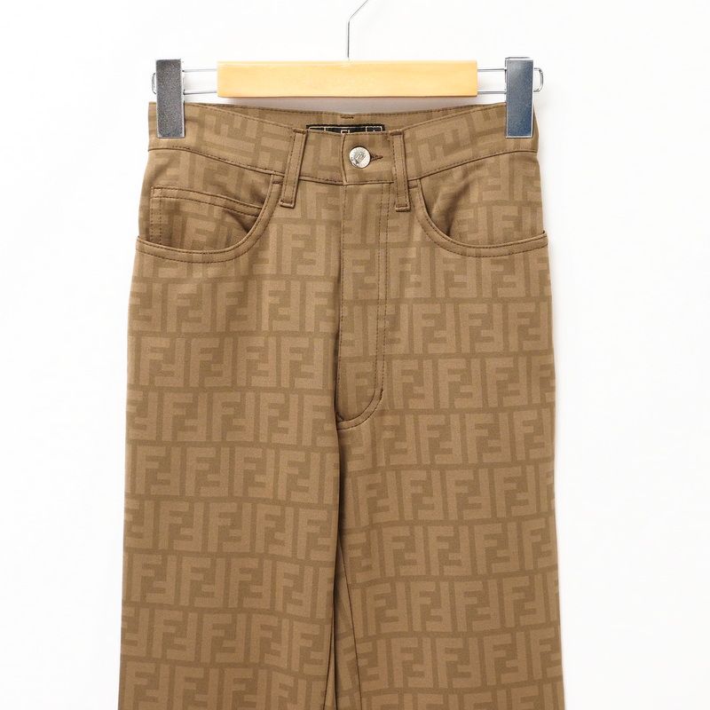 Fendi Vintage Pants Size I41 D35 Inch27 Zucca Stretch Pants Skinny Pants Made