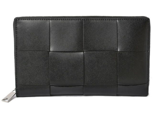 Bottega Veneta Wallet Unused Bottega Veneta Long Wallet Intrecciato Zip-up