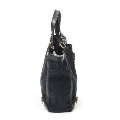 Gucci Small Abbey Dring Tote Black GG Canvas — view 4