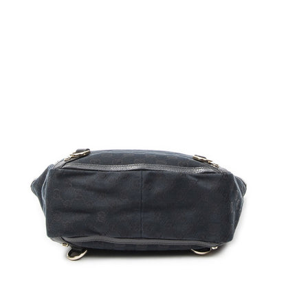 Gucci Small Abbey Dring Tote Black GG Canvas — view 6