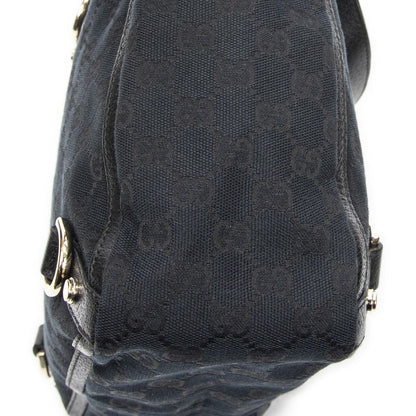 Gucci Small Abbey Dring Tote Black GG Canvas — view 8