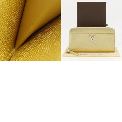 Louis Vuitton Zippy Lock Me Color M69058 Grain Calf Leather Gold Ub5109 Ladies