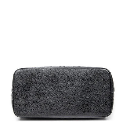 Chanel Timeless Medallion Tote Black Matelasse Caviar Leather A