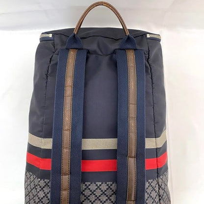 Gucci Backpack Navy Gray Diamante