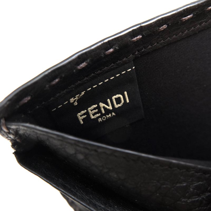 Fendi Wallet Men Wallet Leather Genuine Leather Gray 7m0194 O7n Fogxn Coin