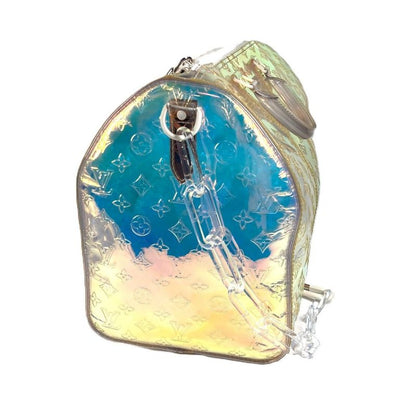 Louis Vuitton Boston Bag Keepall Bandoliere 50 M53271 Vinyl/leather Aurora Clear