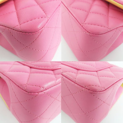 Chanel Mini Matelasse 20 Pink Rainbow-hardware No 31 Lambskin Single