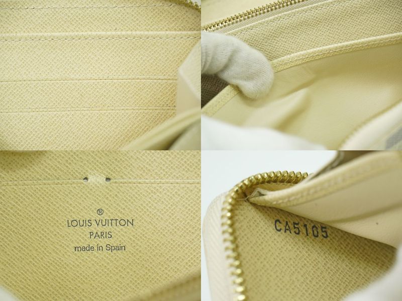 Authentic Louis Vuitton LV Old Shape Zippy Wallet Damier Azure Long Wallet