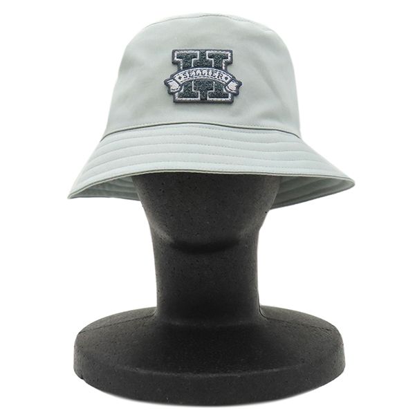 Hermes Hat Harper H Serie Bucket Hat Cotton Gray #59 Bucket Hat [storage Bag