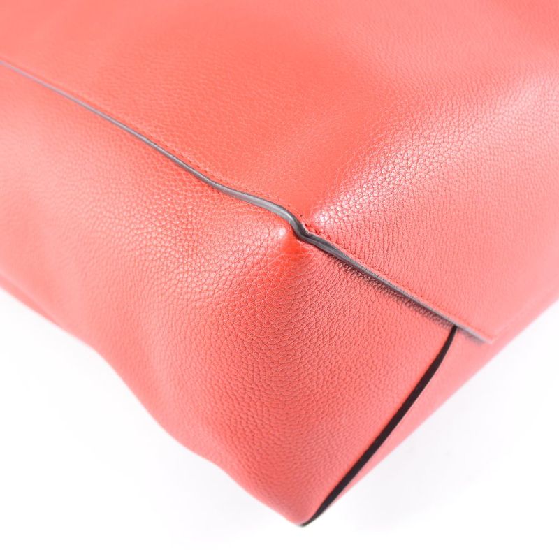 Celine Cabas Phantom With Pouch 175543 YNF 27SX Calf Red Women's Tote Bag