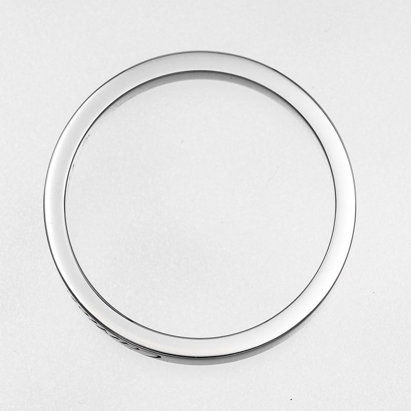 Cartier C De Cartier Engraved Pt950platinum 13.5 Ladies 5.3g Ring