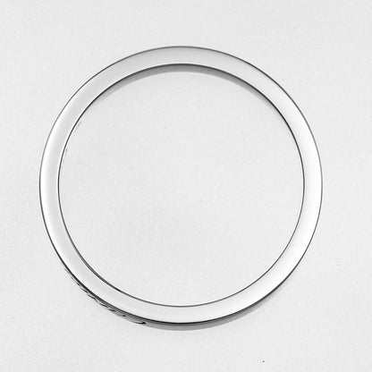 Cartier C De Cartier Engraved Pt950platinum 13.5 Ladies 5.3g Ring