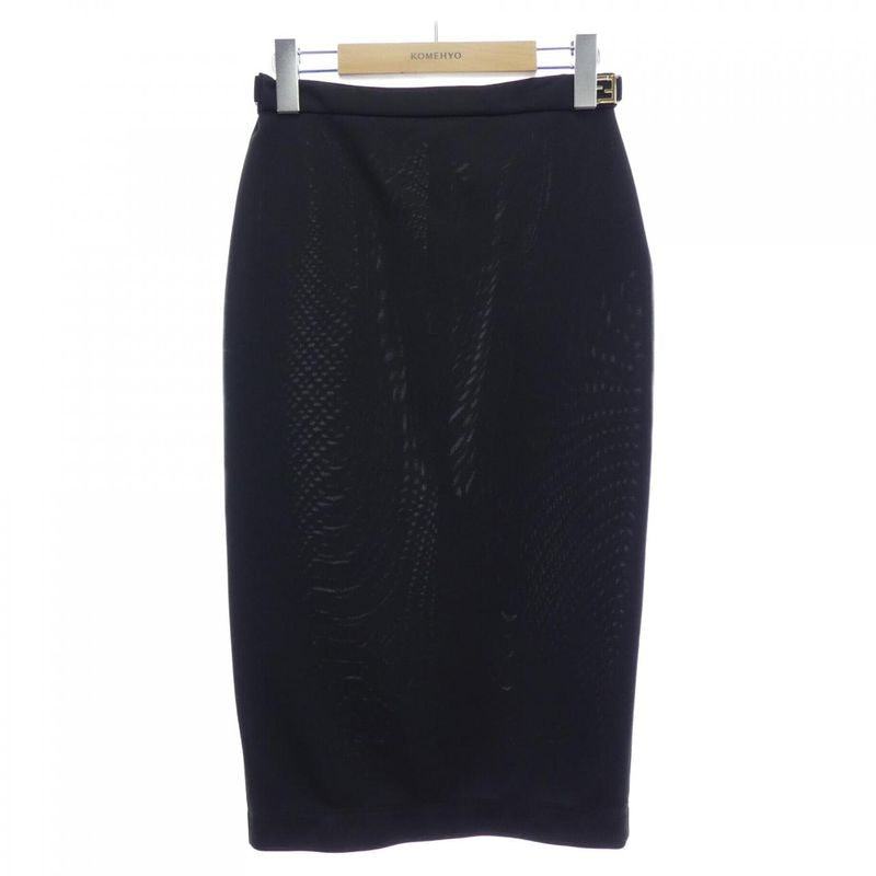 Fendi Fq7257 AGTS Size 40 Black Skirt