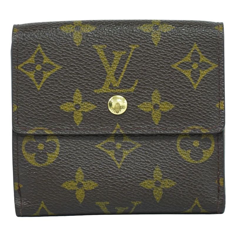 Authentic Louis Vuitton LV Porte Monebier Carte Cles Di Monogram Fold Wallet