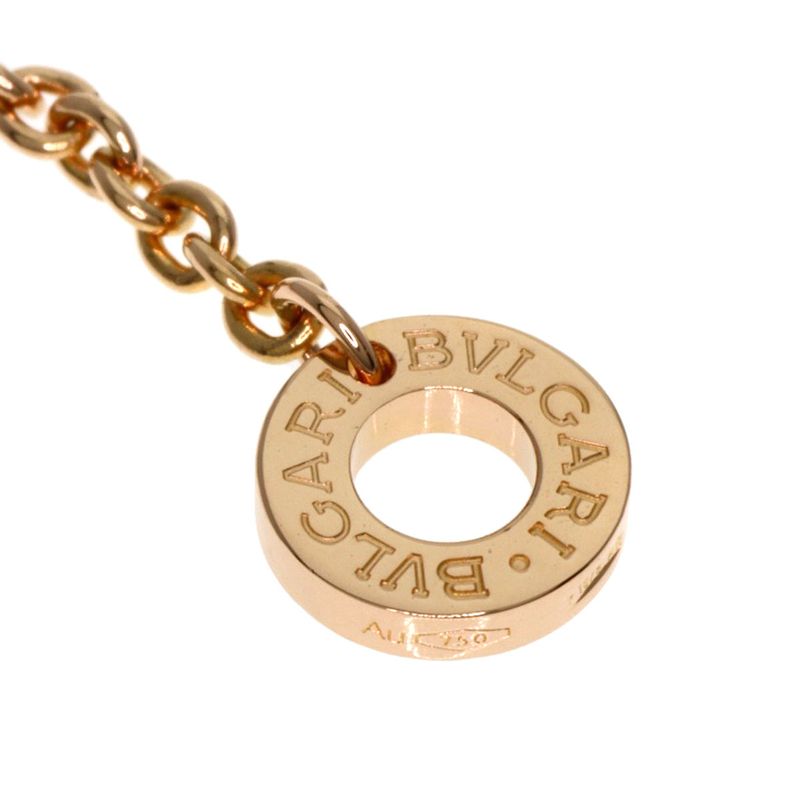 Bvlgari Bulgari B-zero1 Bee Zero One Legend White Ceramic Necklace 18K Pink