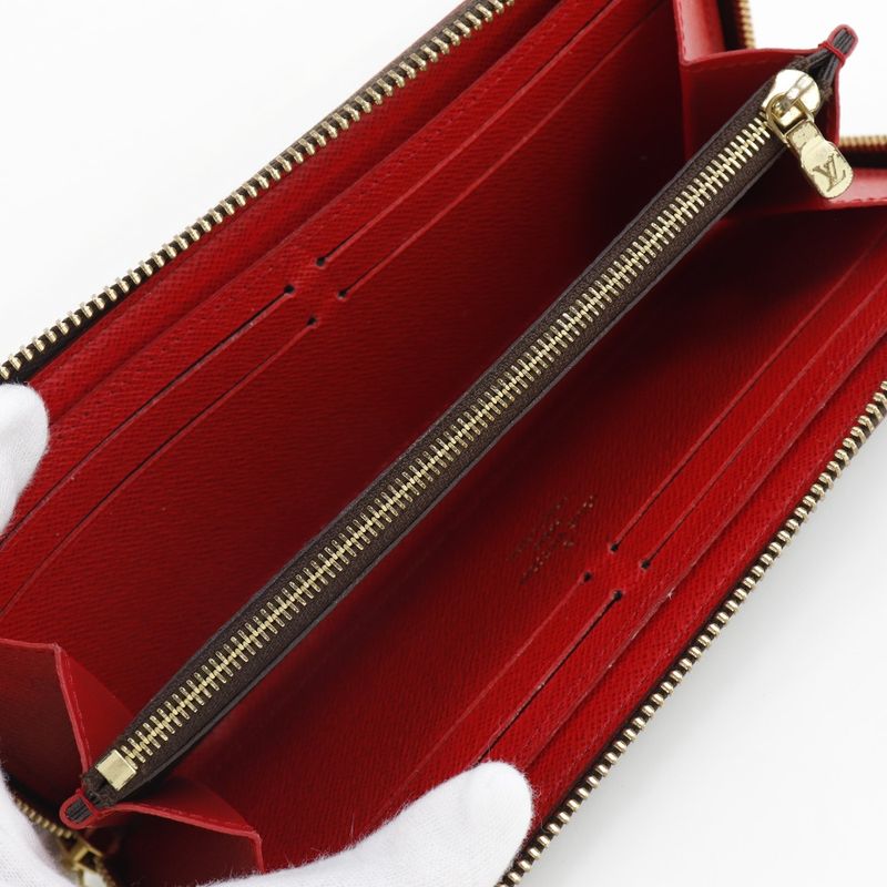 Louis Vuitton Portefeuille Clemence Flower Charm M62940 Monogram Canvas Brown