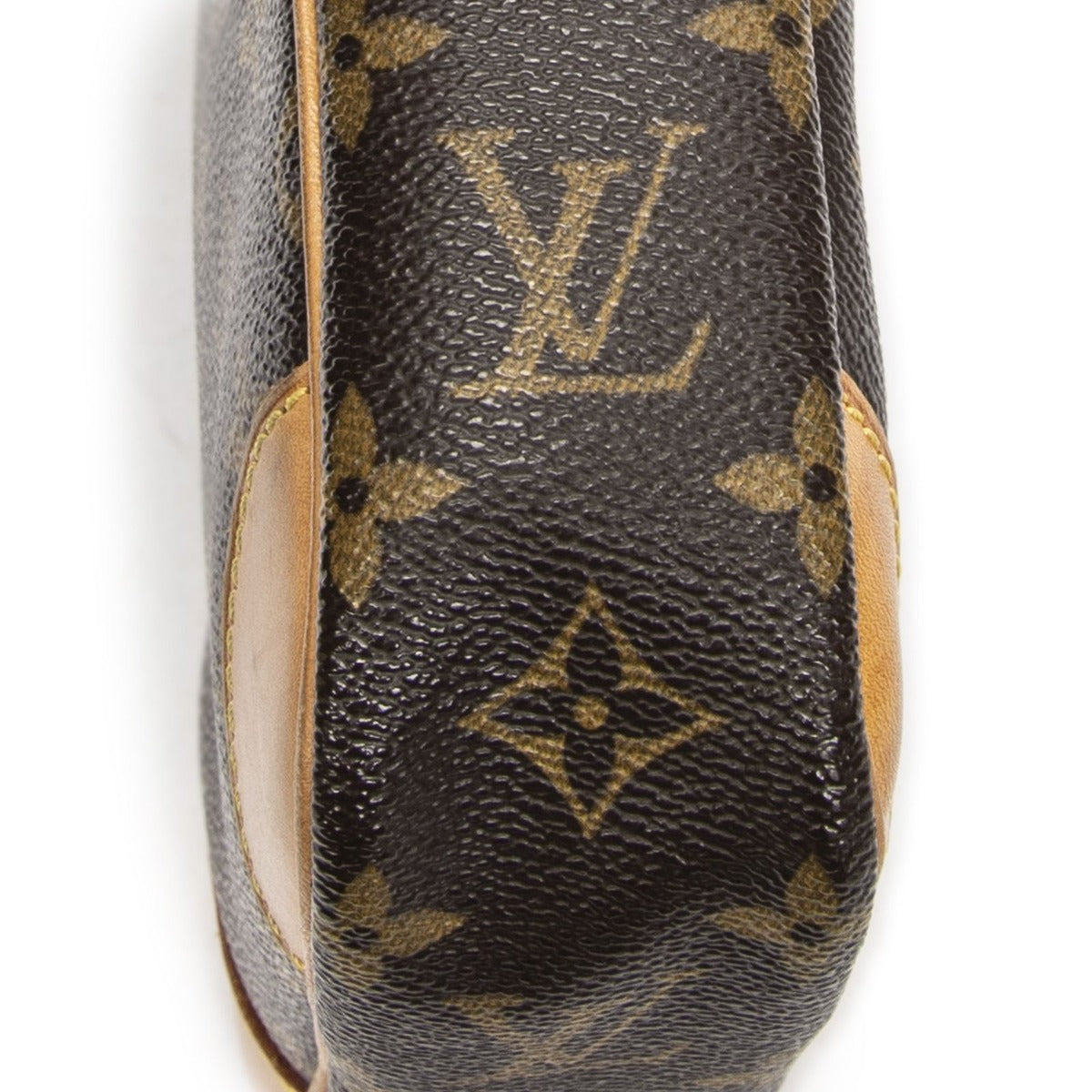 Louis Vuitton Danube Brown Monogram Canvas Shoulder Bag — view 7