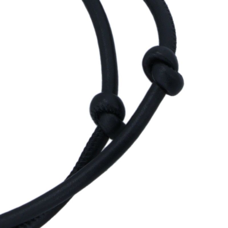 Bottega Veneta Leather Necklace With Ring Men's