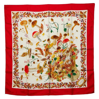 Gucci Vaccornero Botanical Red White Multicolor Silk