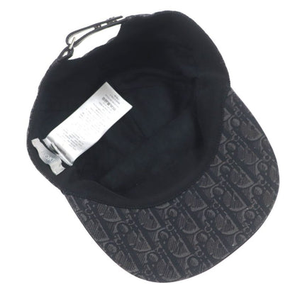 DIOR Homme 933c902h4835 Oblique Leather Use Hat Baseball Cap Dark Gray L Made