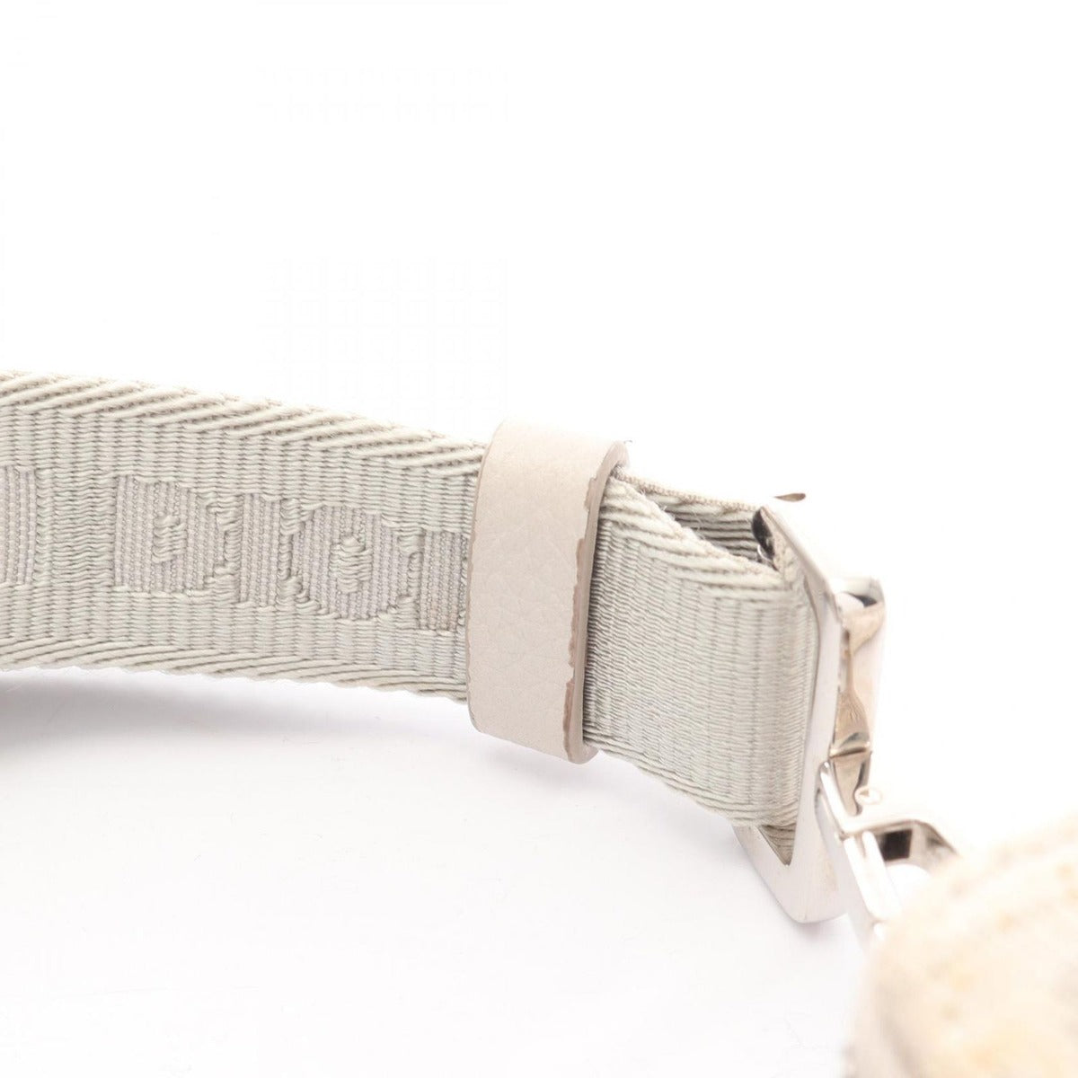 Dior Christian Shoulder Bag White Ivory Canvas B — view 7
