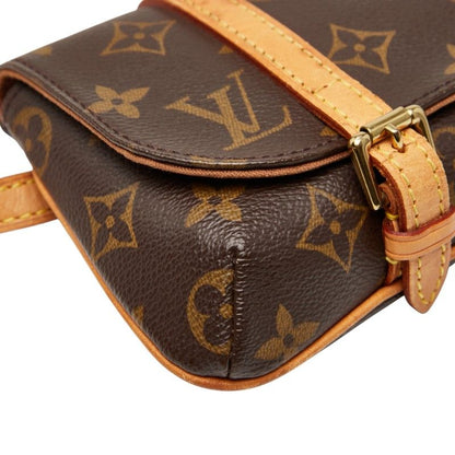 Louis Vuitton Monogram Pochette Marelle M51159 Brown PVC Leather Women Louis