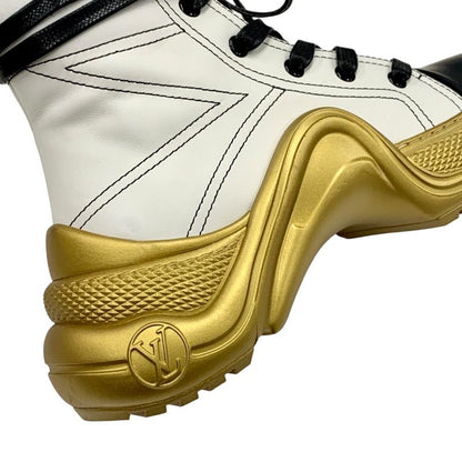 Louis Vuitton Arclight Line Monogram Sneakers High Cut Sneakers Leather White