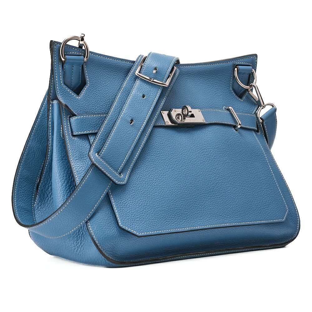 Hermes Gipsyère 34 Shoulder Bag Taurillon Clemence Blousine (silver Hardware)