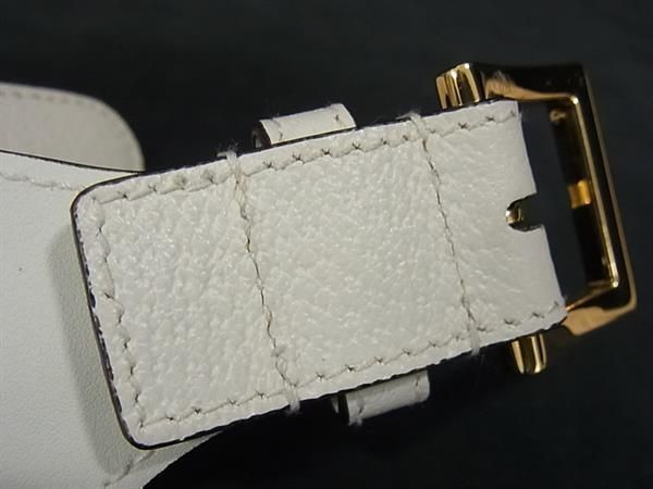 Gucci 625854 Adidas Collaboration Horsebit Leather Belt Size 80 32 Ivory