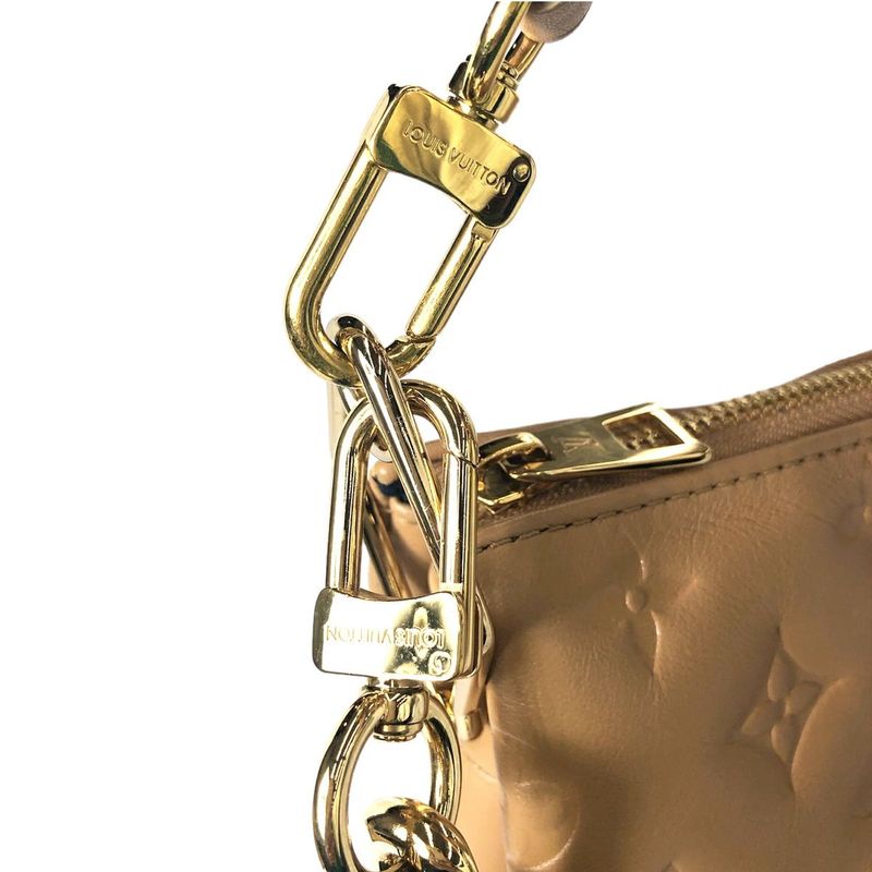 Louis Vuitton Cousin PM Shoulder Bag Lambskin Camel
