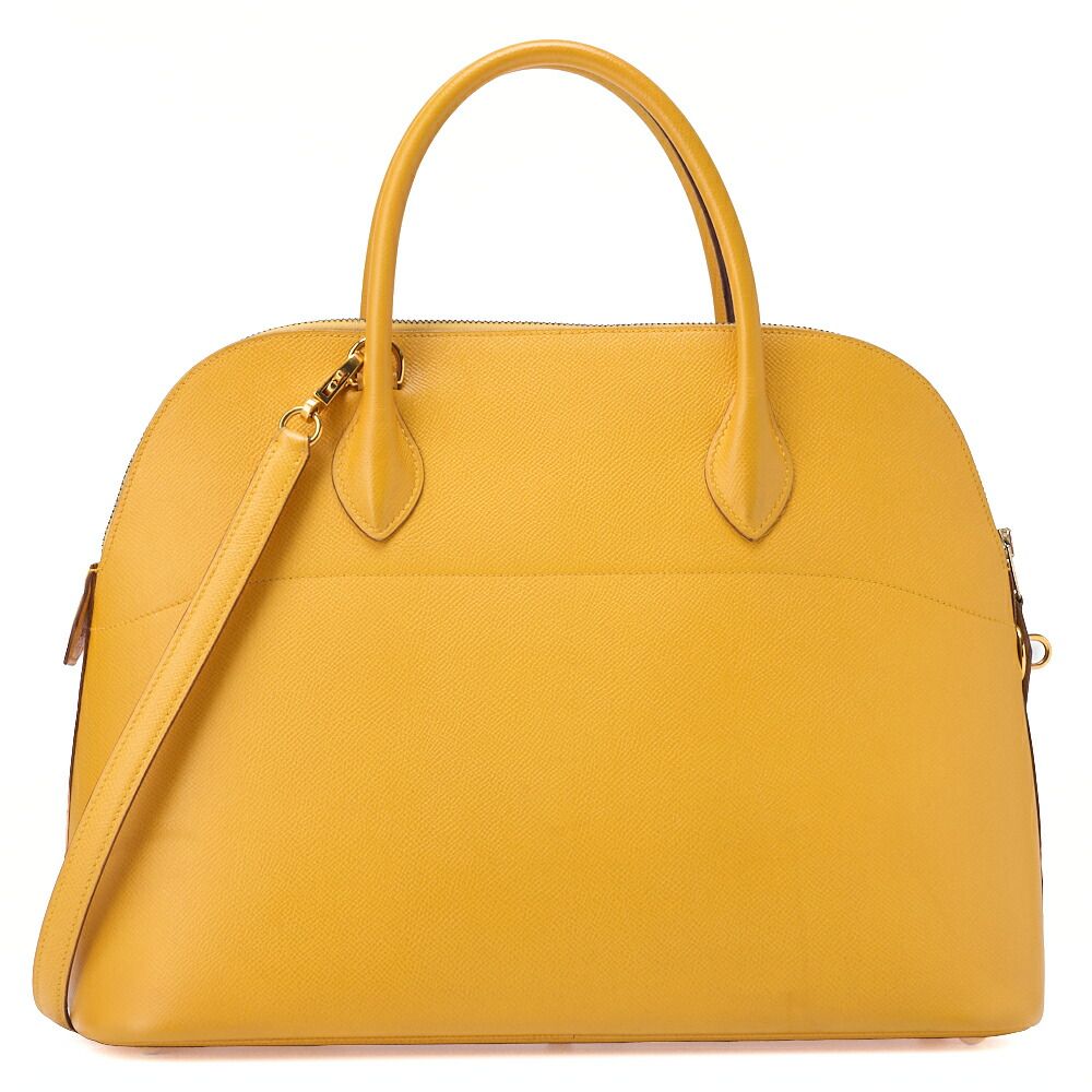 Hermes Bolide 35 Handbag Shoulder Bag Courchevel Jeanne Jaune (gold Hardware)